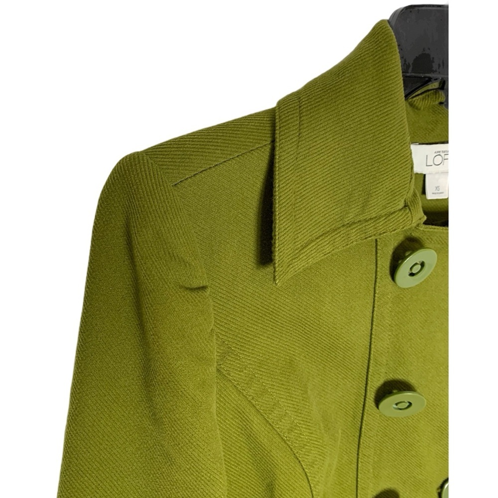 Ann Taylor Loft Corduroy Jacket Women’s Size XS Green - Picture 4 of 9
